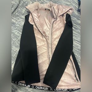 Rose gold pink and black jacket 🩷🖤